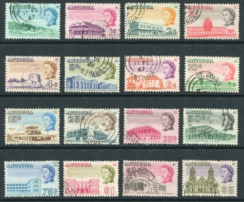 Antigua 1966 qe2 set - qe2, 16