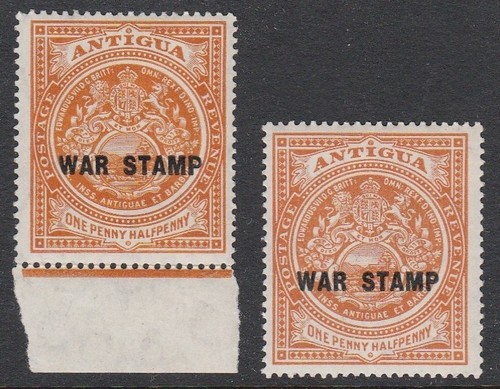 Antigua sg54v 2d orange - antigua, 1
