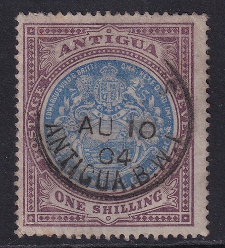Antigua 1903 blue - 1s, dull