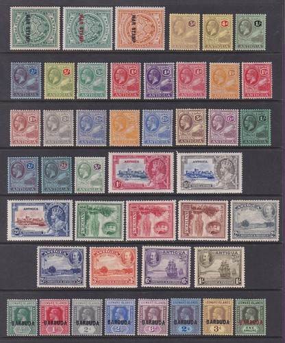 Antigua stamps 1916 1929 - antigua,