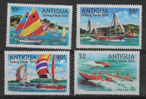 Antigua 1978 sg576 sailing - 1978, sg576-79