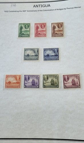 British antigua kgvi 1932 - british,