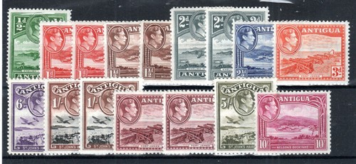 Antigua 1938 values 10s - 1938-51,