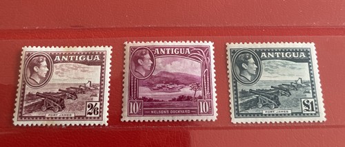 Antigua 1938 top values - antigua,