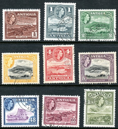 Antigua qeii 1953 definitives - antigua,