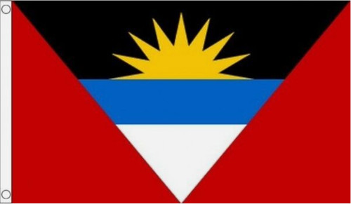 Antigua and barbuda flag - antigua, 5'