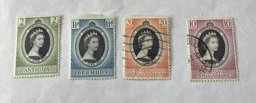 Stamps qeii coronation - qeii,