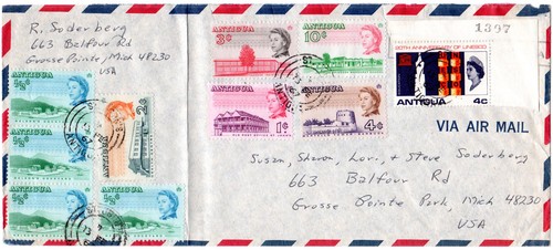 Antigua 1967 stamps on - stamps,