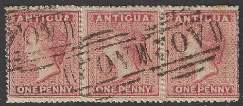 Antigua 1863 1d dull - antigua,
